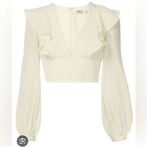 Amur Silk Cropped Blouse